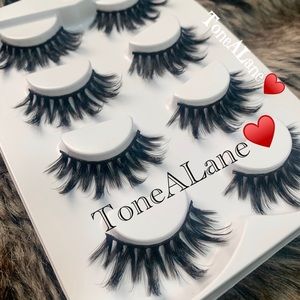 Mink eyelashes Lashes 3d Lashes Wispy 4 pairs